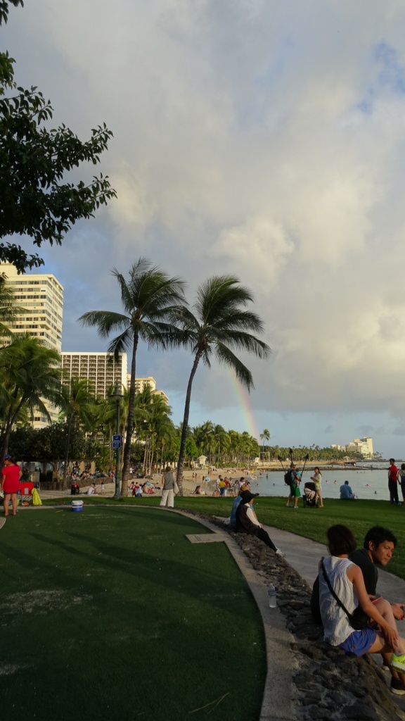 Rainbow at Waikiki Beach